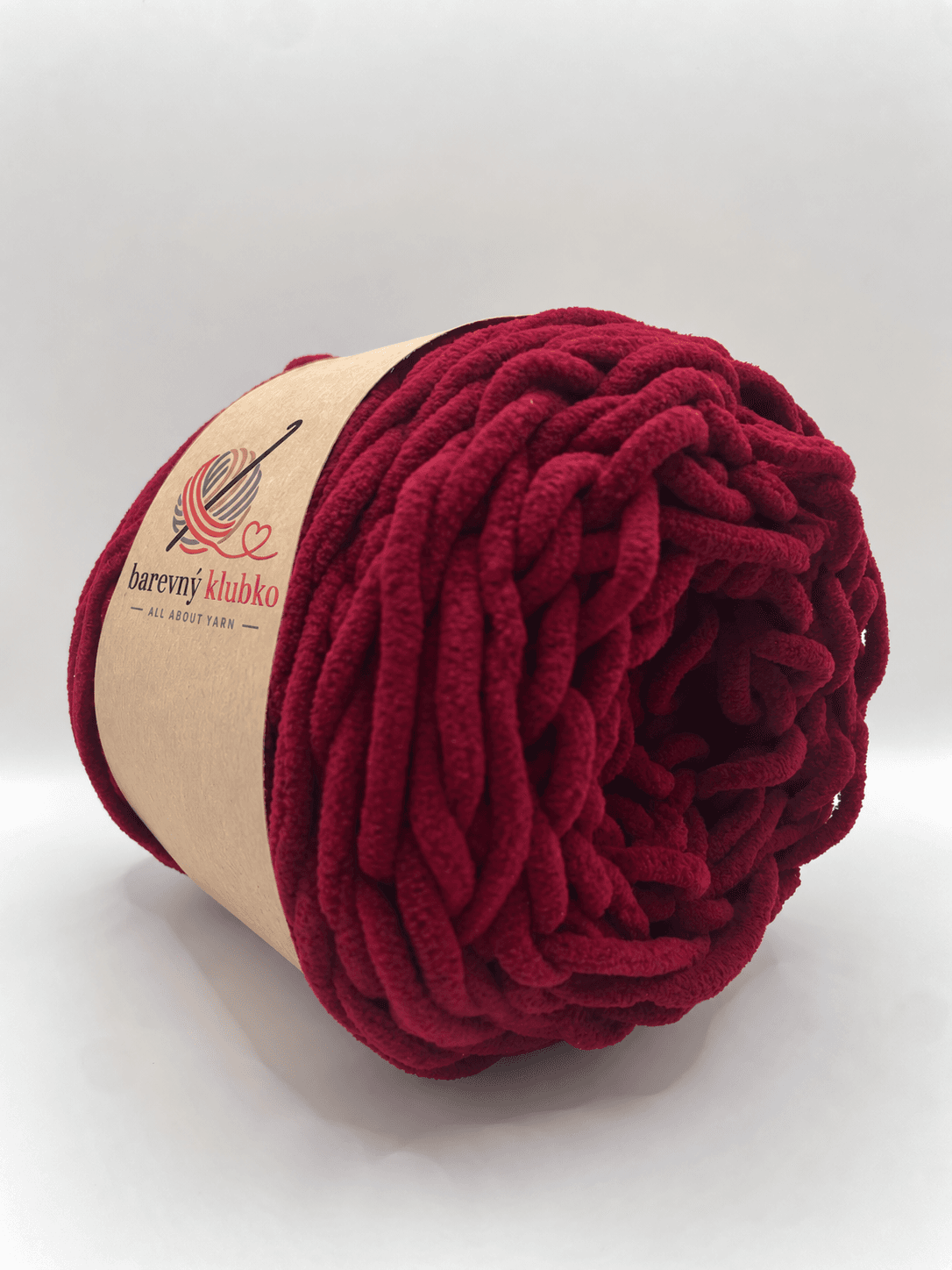 Polyesterová příze 200 g, barva Burgundská
